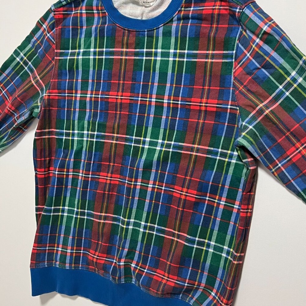 Chubbies Lounge Sweatshirt Crew Neck Colorful Plaid Pullover Men's size Medium